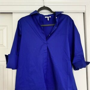 Hinson Wu Women's Blue zipper Top